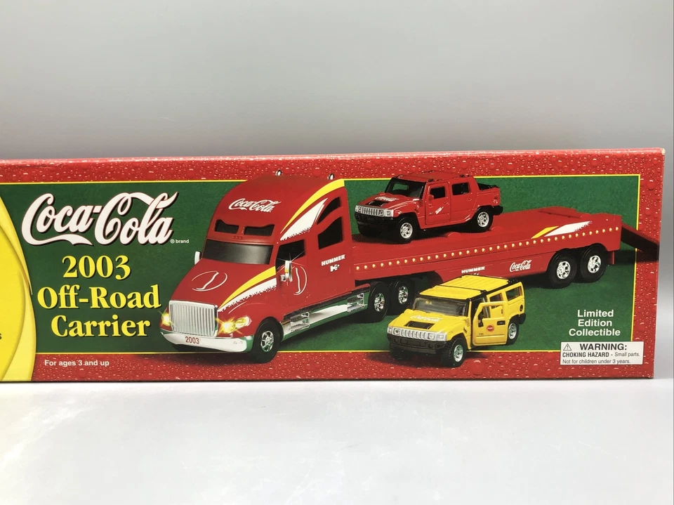 Coca Cola 2003 Gold off Road Carrier Truck With Hummer H2 Vehicles