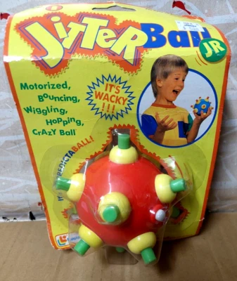 Vintage 1995 Lanard Jitter Ball jr motorized bouncing crazy ball Red & Green New - Image 1 of 3