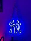 New York Yankees LED Neon Sign Portable NFL Necklace Chain XL