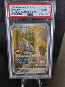 2024 POKEMON SVP EN-SV POKEMON CENTER ETB #075 MIMIKYU PSA 10 (n) - Picture 1 of 4