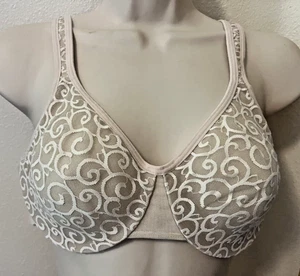 Olga Size 36 C Silky  Smooth Underwire molded semi sheer cups Beige style 35090 - Picture 1 of 3