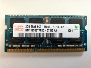 Apple MacBook Pro A1278 13" 2009 RAM Memory 2GB DDR3 PC3-8500s HMT125S6BFR8C-G7 - Picture 1 of 1