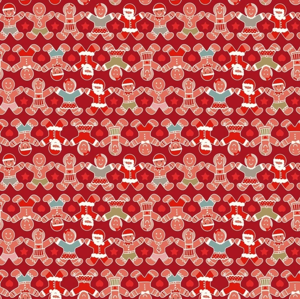 Lewis & Irene - Gingerbread Season - C87 - 100% Cotton Fabric Fat Quarter