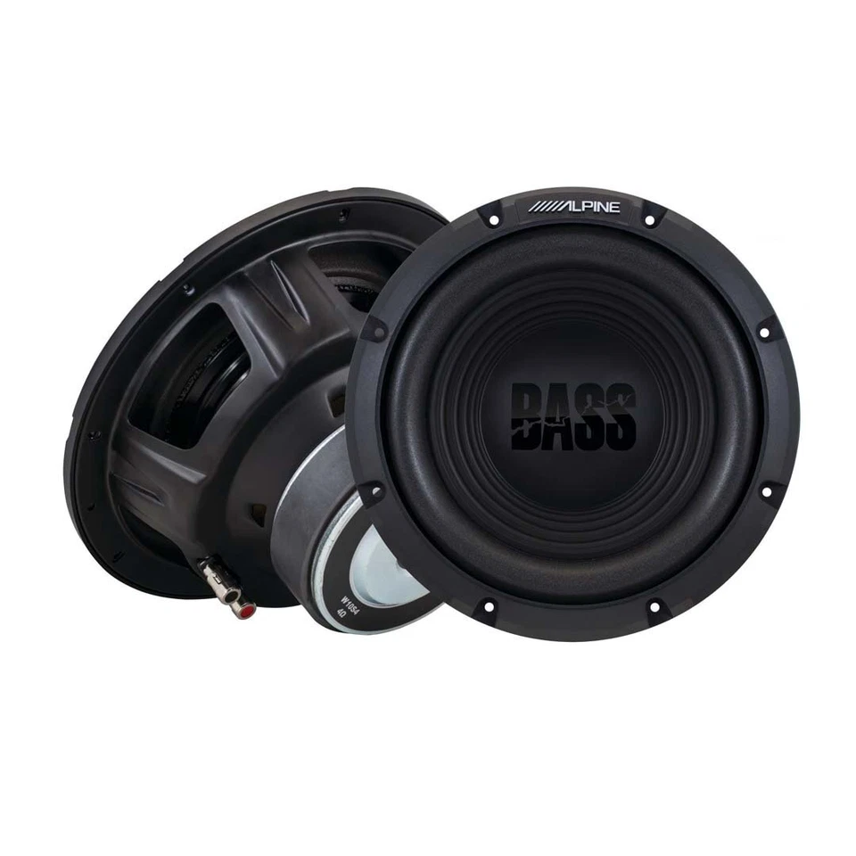 Alpine W10S4, Bass Series Single 4 Ohm Voice Coil 10" Subwoofer - 750W Foto 1 de 1