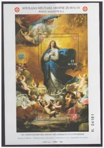 SMOM 2004 - Anniversary Of The Dogma - Sheet ** MNH - Picture 1 of 1