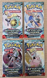 ART SET COMPLETO POKEMON 4 BUSTINE AVVENTURE INSIEME SIGILLATE - Imagen 1 de 3