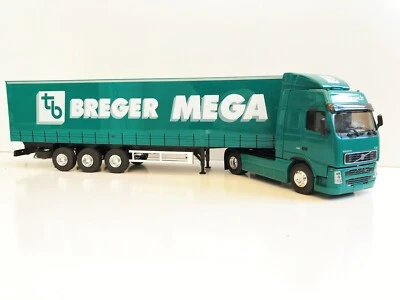 camion eligor lbs 1/43 Volvo FH Tautliner Breger Mega - Photo 1/4