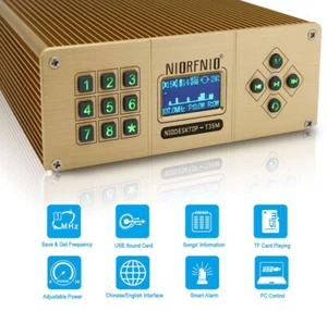 T35M 35W Auto FM Transmitter Kit Broadcast Unterstützung für TF Karte PC Steuerung pe66 - Bild 1 von 5