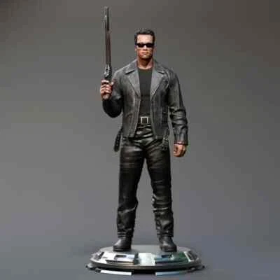 Terminator Arnold (3D) 1:9/1:12 Scale Printed Model Kit - Image 1 of 4