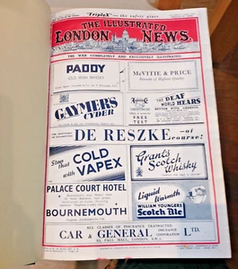 Illustrated London News 6-2-43 to 18-9-43 Hard Bound Very Good Condition WW2 - Picture 1 of 13