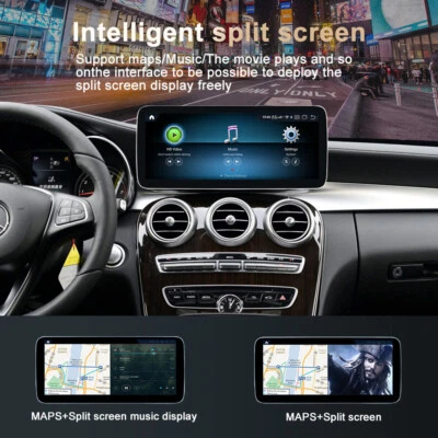 12.3" Android Screen 8+256G CarPlay Autoradio Mercedes Benz C GLC W205 2014-2019 - Image 1 of 4