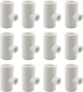 12 Pack PVC Tee Fittings Chicken Waterer Automatic Poultry Drinkers Feeder Cups - Picture 1 of 6