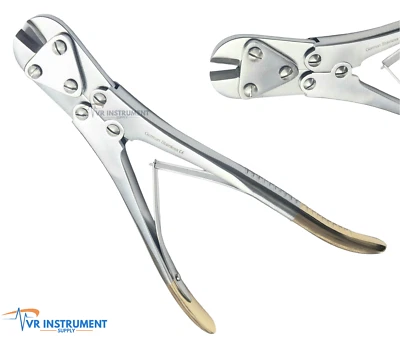 VR INSTRUMENT SUPPLY T/C Tip Pin & Wire Plate Cutter Orthopedic Tools Pliers 9.5" German Stainless CE