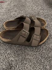 Birkenstock Arizona Dark Brown Birko-Flor Unisex Slide Sandals