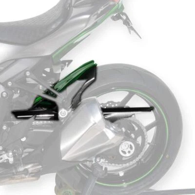 Guardabarros Ermax Hugger verde brillante/gris grafito Kawasaki Z 1000 2014 Foto 1 de 3