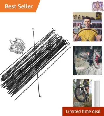 Radios de acero para bicicleta 14G - 260 mm de longitud para mayor durabilidad de la rueda Foto 1 de 4