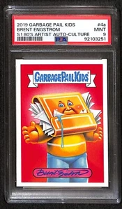 Trapped Tracy - Garbage Pail Kids 80's Culture Auto BRENT ENGSTROM /25 - PSA 9 - Bild 1 von 2