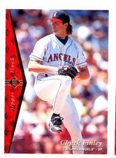 1995 SP Baseball # 132 Mark Langston - California Angels