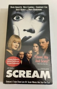 SCREAM VHS NEW SEALED WATERMARK WES CRAVEN HORROR COURTENEY DAVID ARQUETTE - Picture 1 of 6