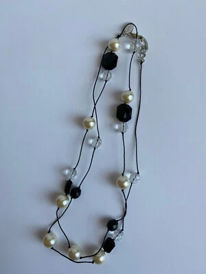 Colar longo de cristal White House Black Market 36 pol. L - Imagem 1 de 4