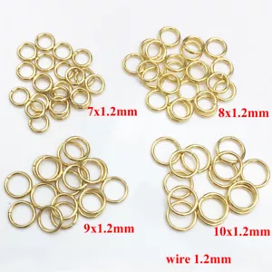 200PCS 3.5MM-10MM DIY Making Jewelry Findings Stainless Steel Jump Rings Gold - Picture 1 of 8