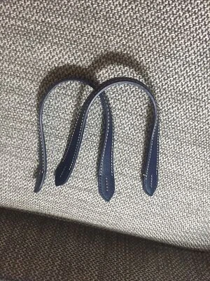 Dooney&Bourke Blue Leather Replacement Handles For  Bag 13.75” Excellent - Imagem 1 de 4