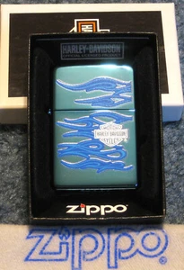 ZIPPO HARLEY DAVIDSON Lighter GHOST 20711 BAR SHIELD LOGO 2012 Motorcycles NEW - Picture 1 of 4
