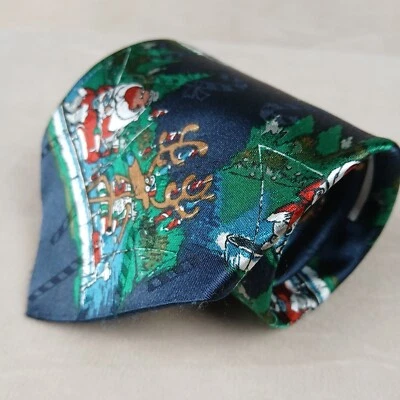 Corbata de seda Hallmark Christmas Ugly Xmas 4x57 para hombre Foto 1 de 4