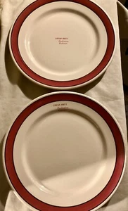 Jewish Deli KATZ CATERER Vintage Pair Restaurant Plates IROQUOIS China JUDAICA - Picture 1 of 7
