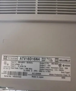 Telemecanique 15HP / 11kW/ 22A Square D Variable Frequency Drive  ATV18D16N4 UPS - Picture 1 of 8