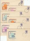 Stamp 1957 Australia QE2 7&1/2 purple set 6 Royal cachet specific FDCs unaddress