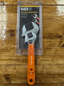 Klein Tools 2pc Extra-Capacity Adjustable Wrench Set 10" 1-5/16 & 6" 15/16 D5072 - Picture 1 of 2