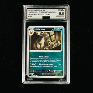 Pokemon 2025 SV Umbreon Mirror Holo Primatic Evolutions 059/131 AGS MINT+ 9.5 - Picture 1 of 2