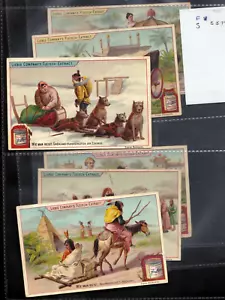 1898 Liebig Modes of Transport S579 Cards Native American Travois Qamutiik Sled - Picture 1 of 7