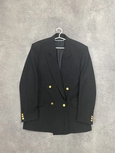 Christian Dior Gold Button Double Breasted Wool Blazer - Picture 1 of 10