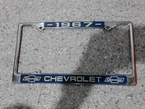 1967 C2 Corvette Front License Plate Bezel---Survivor - Picture 1 of 3