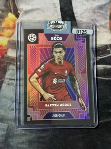 2022-23 Topps Deco Darwin Nunez Red Refractor Liverpool 1/5 - Picture 1 of 2