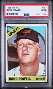 1966 Topps #167 Boog Powell PSA 2 - Picture 1 of 2