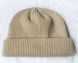 Gorro coreano para mujer Damas Tejido liso Hilo elástico Talla única NUEVO Beige - Imagen 1 de 6