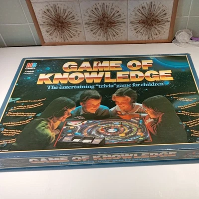 MB Game Of Knowledge Childrens Vintage 1984 Trivia Board Game Boxed Complete - Image 1 of 3