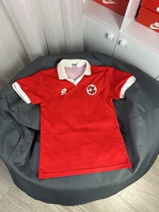 SWITZERLAND FOOTBALL SHIRT 1994-1996 ORIGINAL JERSEY LOTTO SIZE XS #11 - Picture 1 of 8