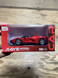Modellino auto Ferrari JIAYE 1:32 pull back con luce sonora corpo in metallo pressofuso ROSSO - Foto 1 di 16