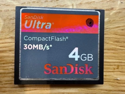 SanDisk Ultra CompactFlash 4GB Memory Card 30mb/S SDCFH-004G - Image 1 of 2