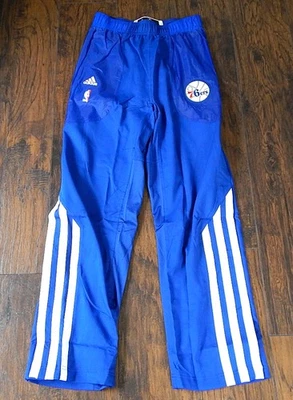 Philadelphia 76'ers Adidas NBA Team Issued Warm Up Pants 4XL +2" Blue New - Image 1 of 3