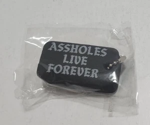 Assholes*s Live Forever ALF Black Logo Floating Keychain Brand New - Picture 1 of 6