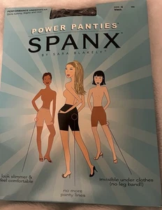 NEW Spanx 004 Black Power Panties Sz G Performance Slimming Underwear Shapewear - Picture 1 of 3