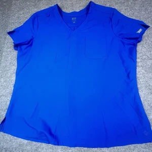 Blusa Médica Med Couture Insight Para Mujer Talla 2XL Azul Cuello en V 1 Bolsillo - Imagen 1 de 11