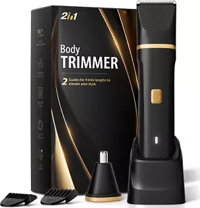 Waterproof Electric Razor for Men - Versatile Grooming Kit with 2 Blades - Picture 1 of 12