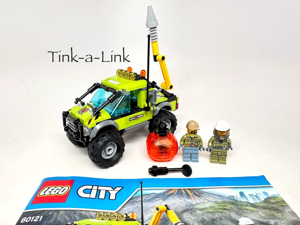 LEGO 60121 Volcano Exploration Truck City Set w/ Manual Complete 2 Explorers - Image 1 of 4
