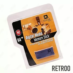 Lexar Media MemoryStick 64MB MS for Phones/Camcorders/Cameras MS064 New & Sealed - Picture 1 of 2